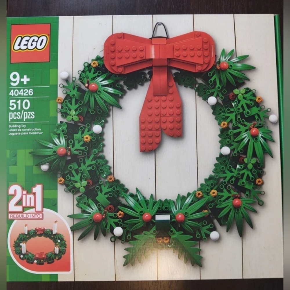 Lego 40426 Christmas Wreath 2in1 NWT Building Toy Set